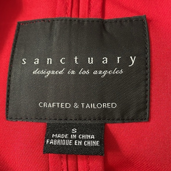 Sanctuary Red One Button Blazer - Picture 5 of 7